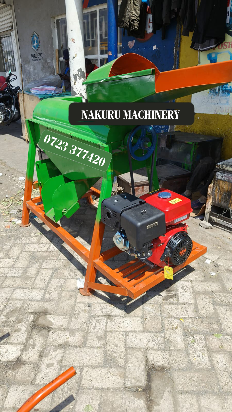 Maize Sheller with a fan (13hp Petrol engine) - Nakuru Roller Mills